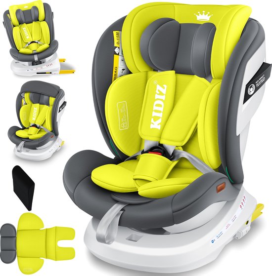 KIDIZ® Autostoeltje Isofix Top Tether 360° draaibaar Groep 0/1/2/3 ECE R 129/03 Recensie